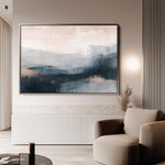 Abstract 305 Canvas Art 60 x 40 cm / Black