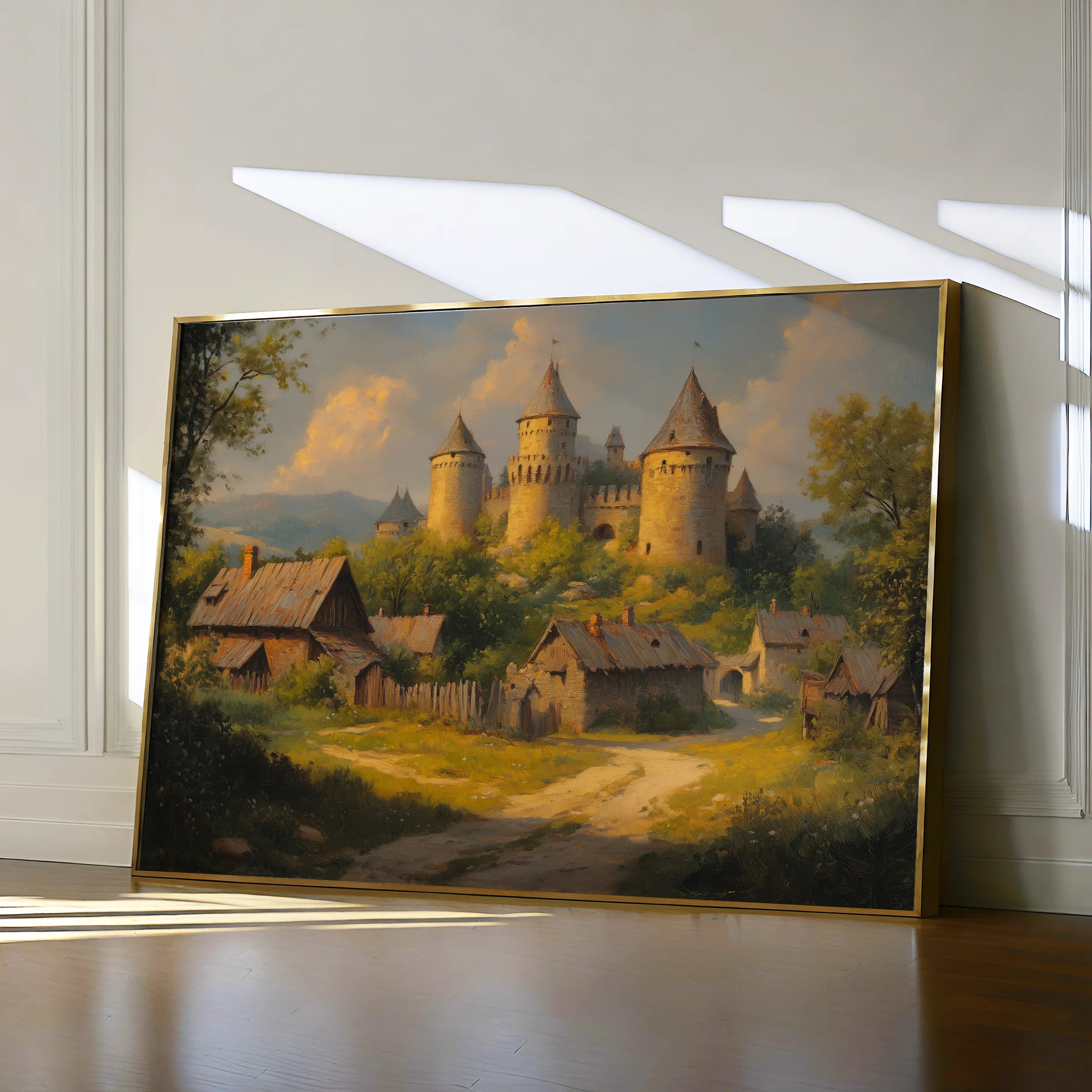 Landscape 305 Canvas Art 60 x 40 cm / Black