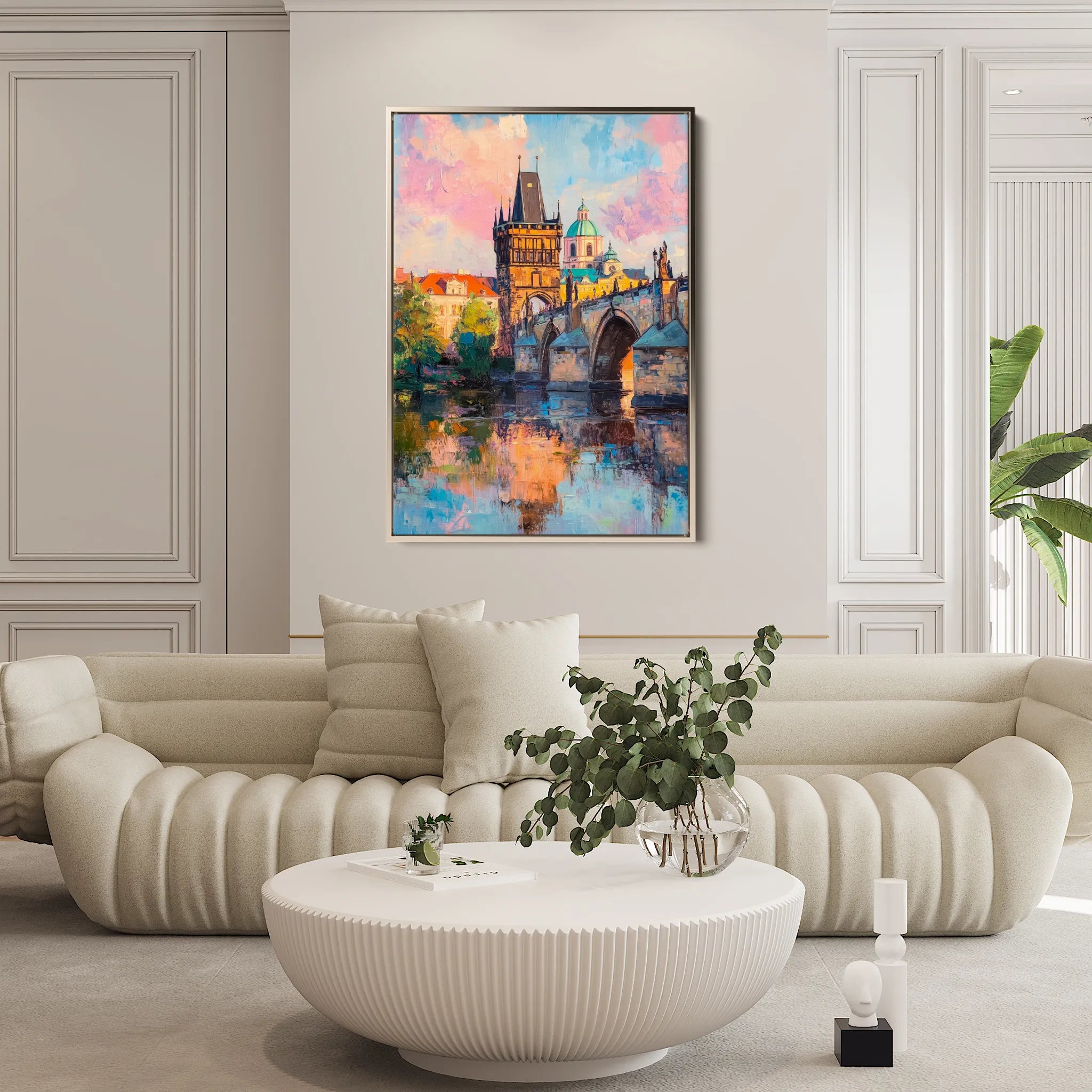 Landscape 306 Canvas Art 60 x 40 cm / Black