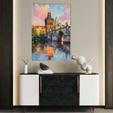 Landscape 306 Canvas Art 60 x 40 cm / Black