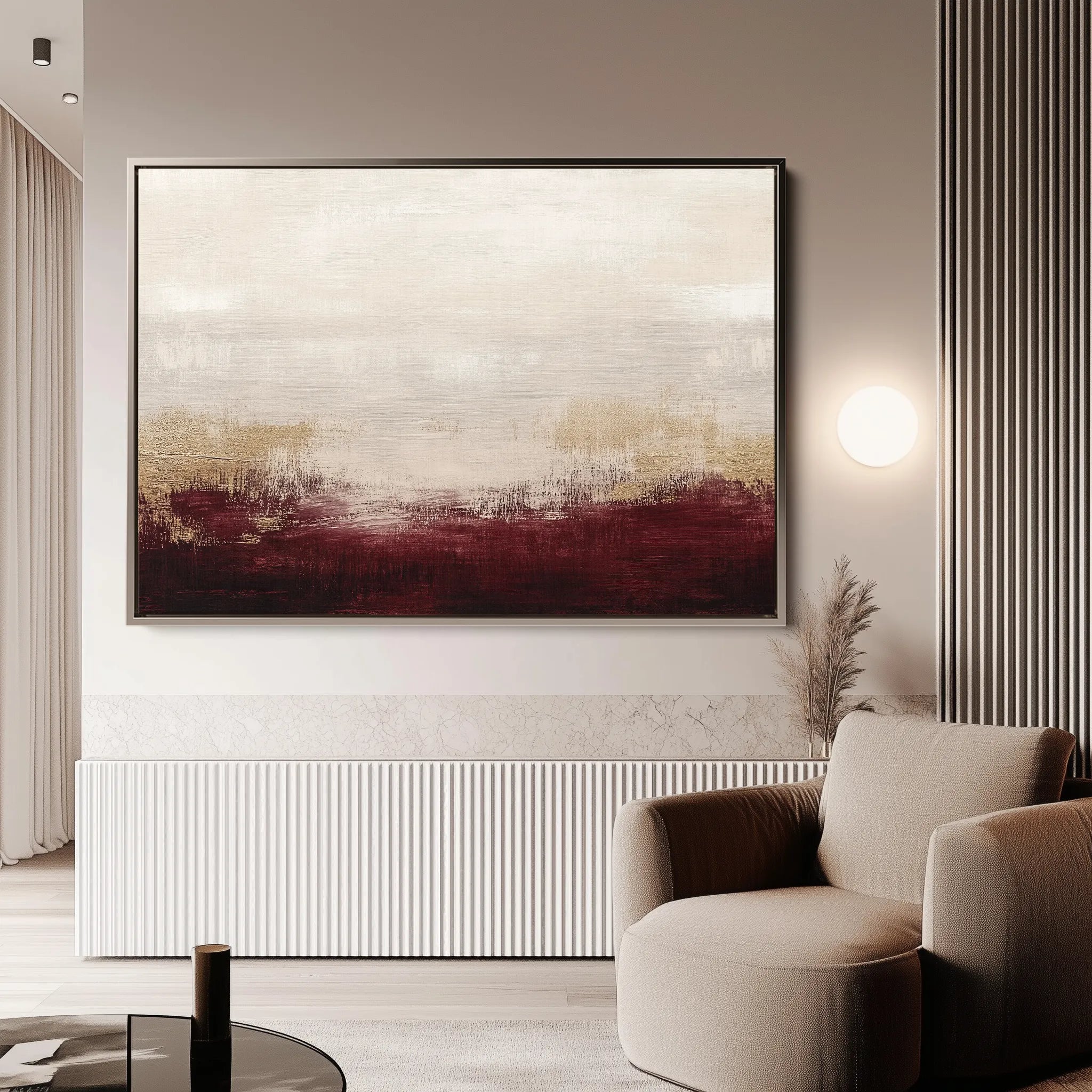 Abstract 307 Canvas Art 60 x 40 cm / Black