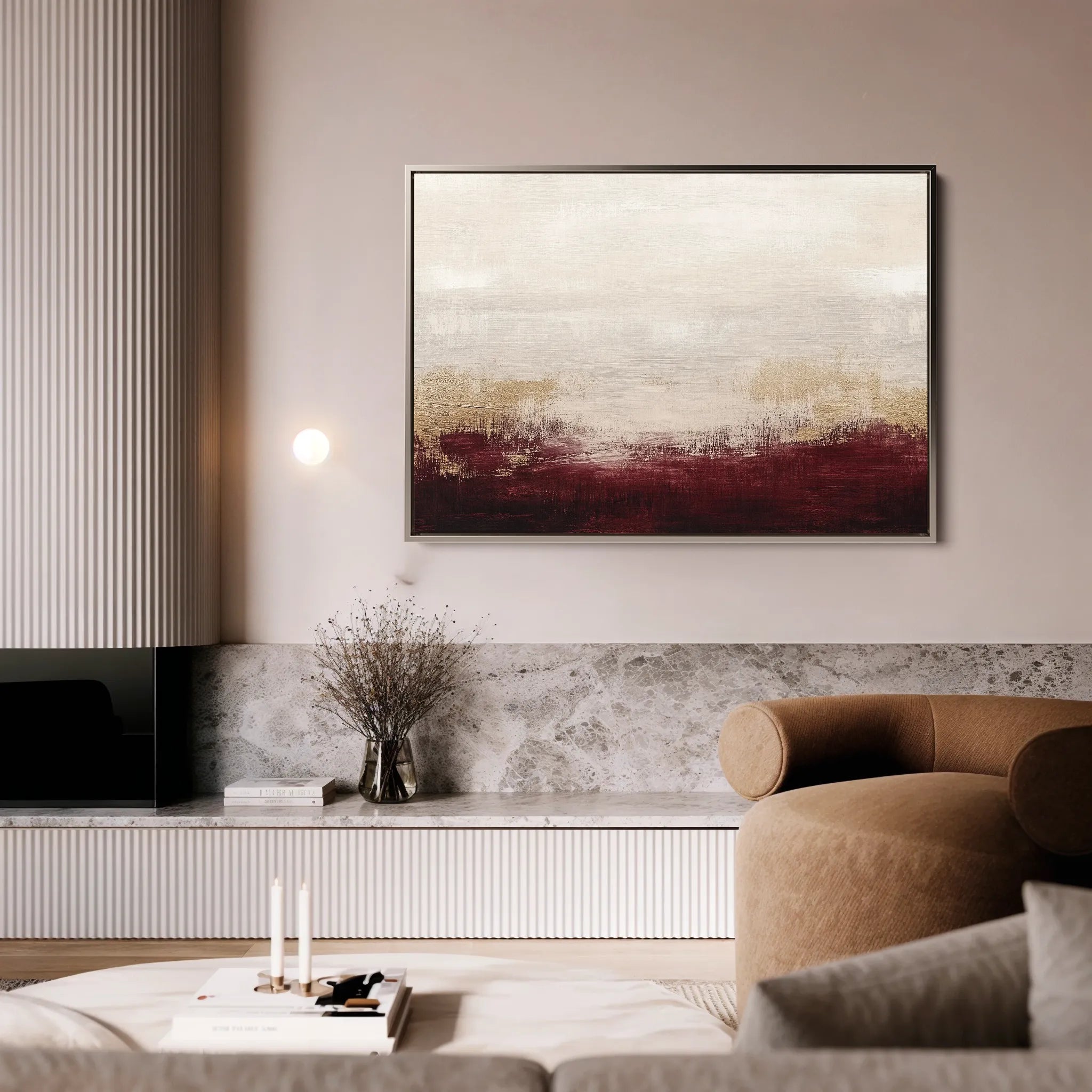 Abstract 307 Canvas Art 60 x 40 cm / Black