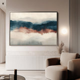 Abstract 308 Canvas Art 60 x 40 cm / Black