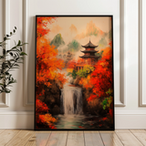 Landscape 308 Canvas Art 60 x 40 cm / Black