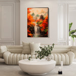 Landscape 308 Canvas Art 60 x 40 cm / Black