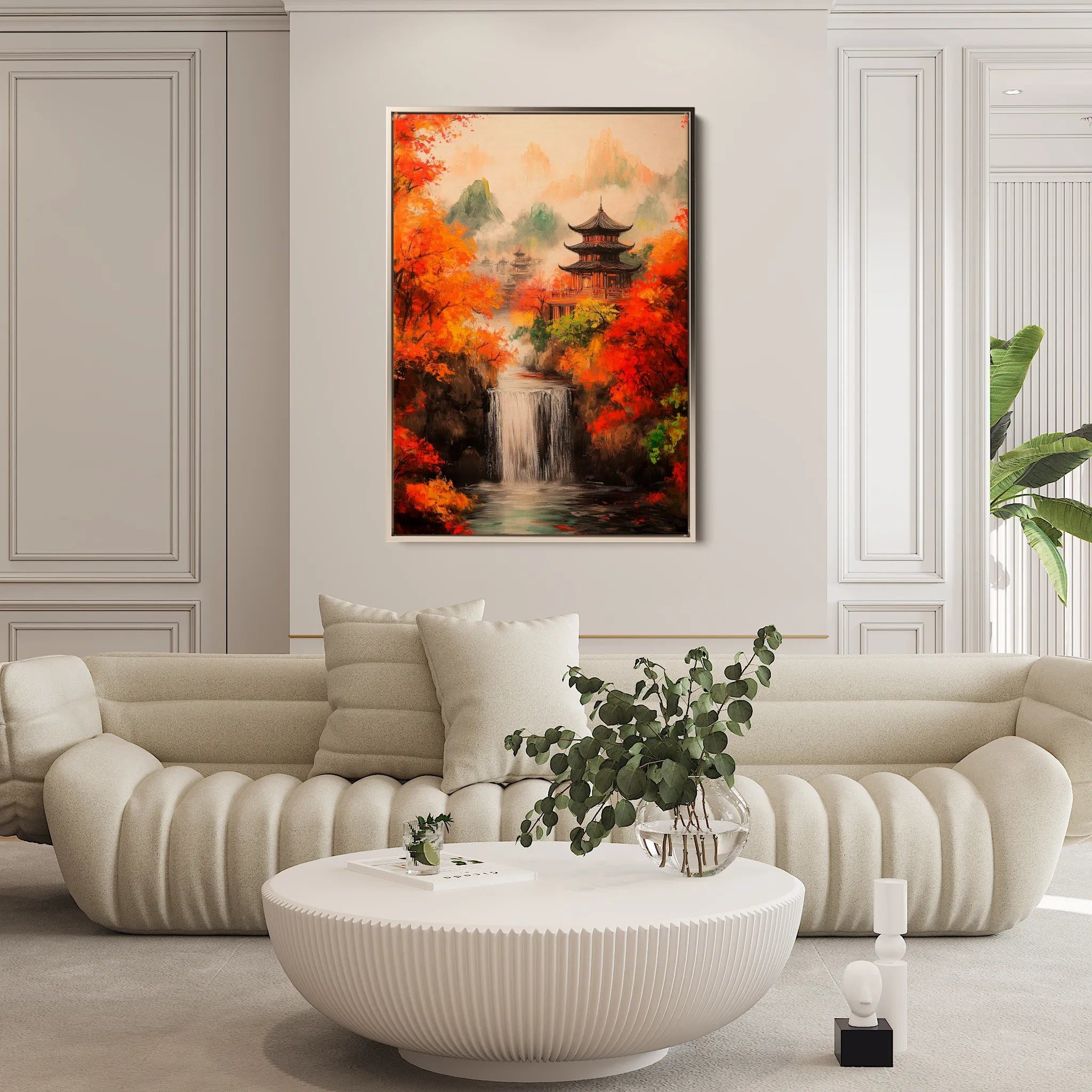 Landscape 308 Canvas Art 60 x 40 cm / Black