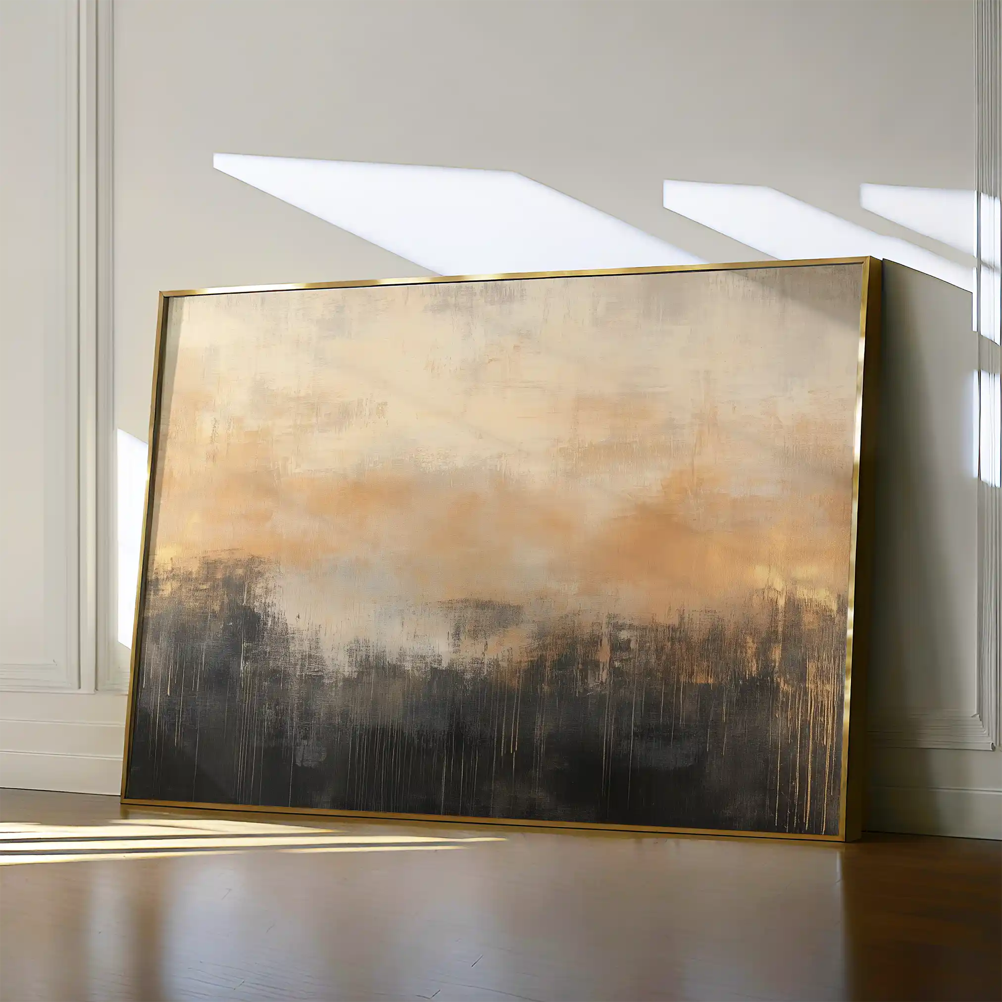 Abstract 309 Canvas Art 60 x 40 cm / Black