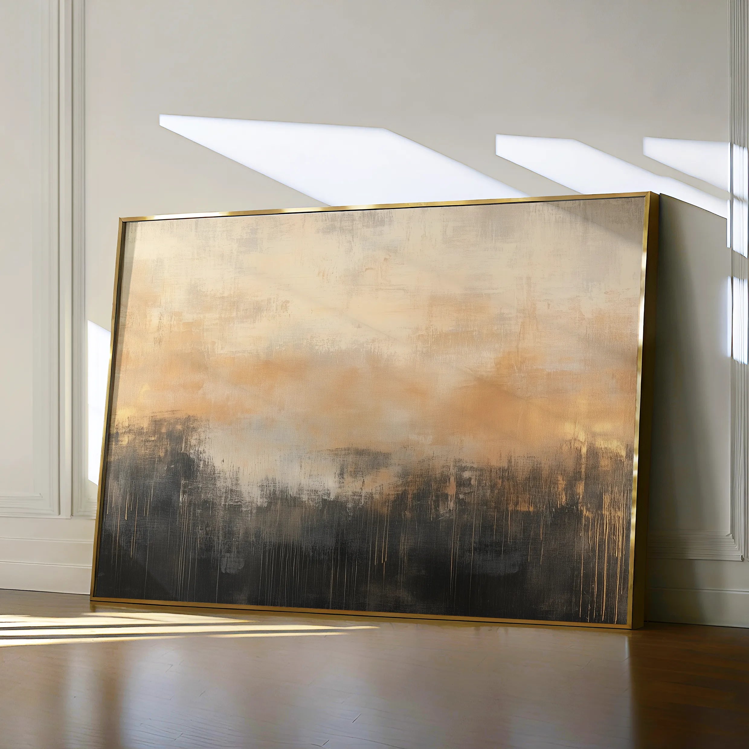 Abstract 309 Canvas Art 60 x 40 cm / Black
