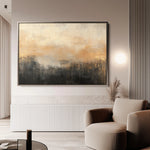 Abstract 309 Canvas Art 60 x 40 cm / Black