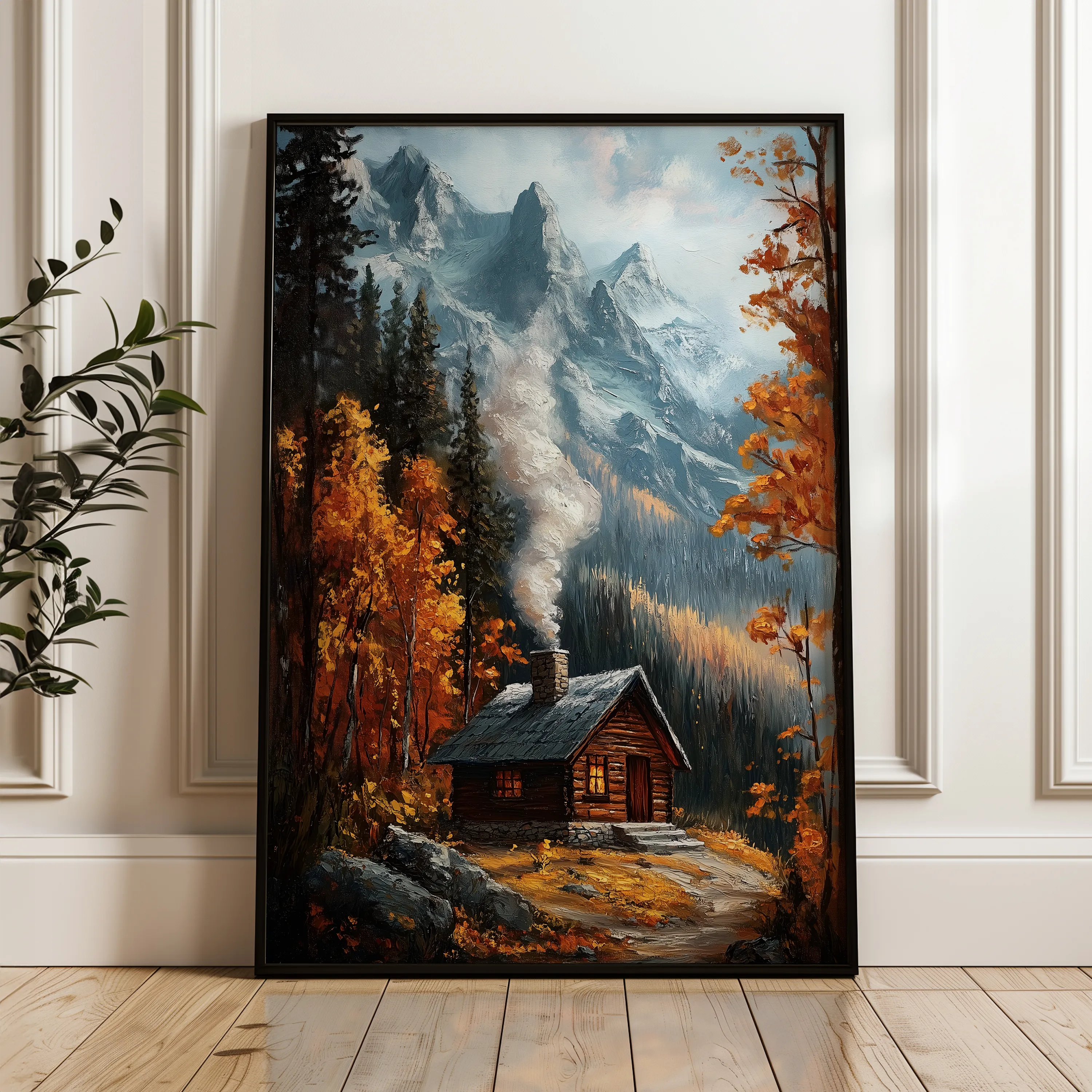 Landscape 309 Canvas Art 60 x 40 cm / Black