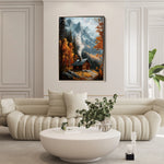 Landscape 309 Canvas Art 60 x 40 cm / Black