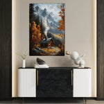 Landscape 309 Canvas Art 60 x 40 cm / Black