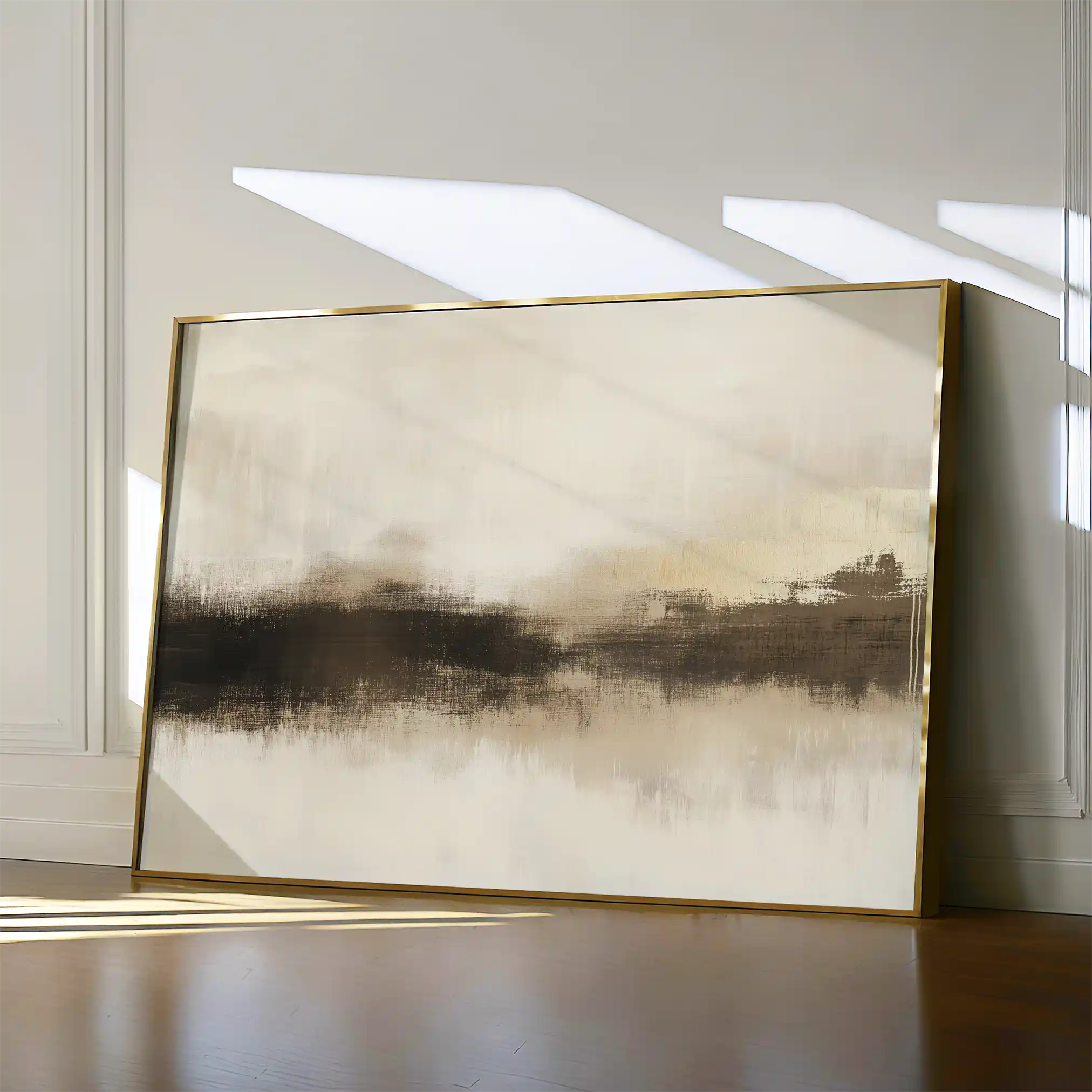 Abstract 310 Canvas Art 60 x 40 cm / Black
