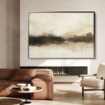 Abstract 310 Canvas Art 60 x 40 cm / Black