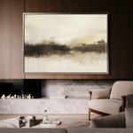 Abstract 310 Canvas Art 60 x 40 cm / Black