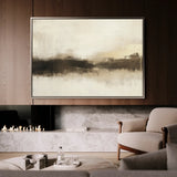 Abstract 310 Canvas Art 60 x 40 cm / Black