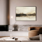Abstract 310 Canvas Art 60 x 40 cm / Black