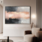 Abstract 311 Canvas Art 60 x 40 cm / Black
