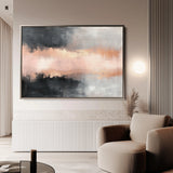 Abstract 311 Canvas Art 60 x 40 cm / Black