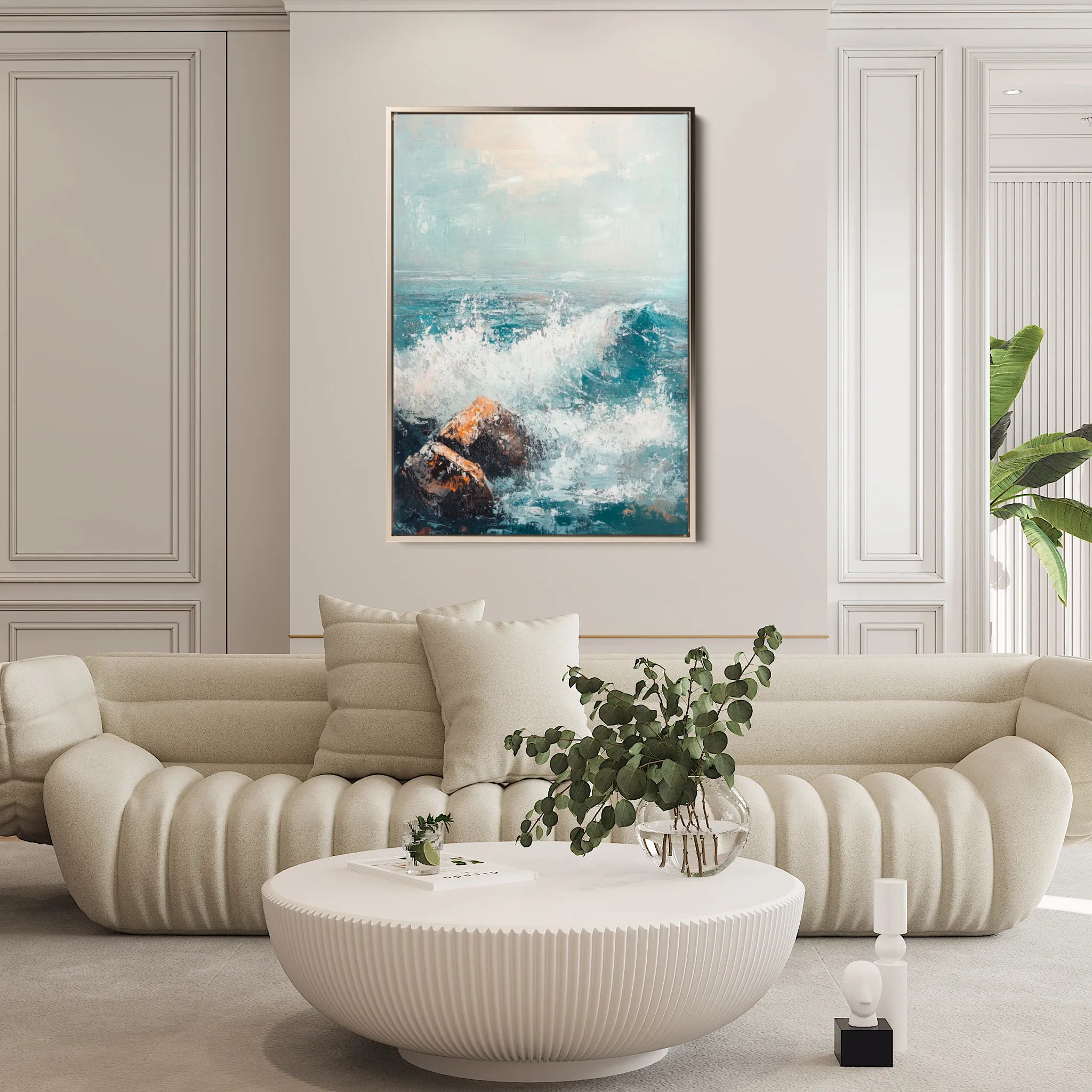 Landscape 311 Canvas Art 60 x 40 cm / Black