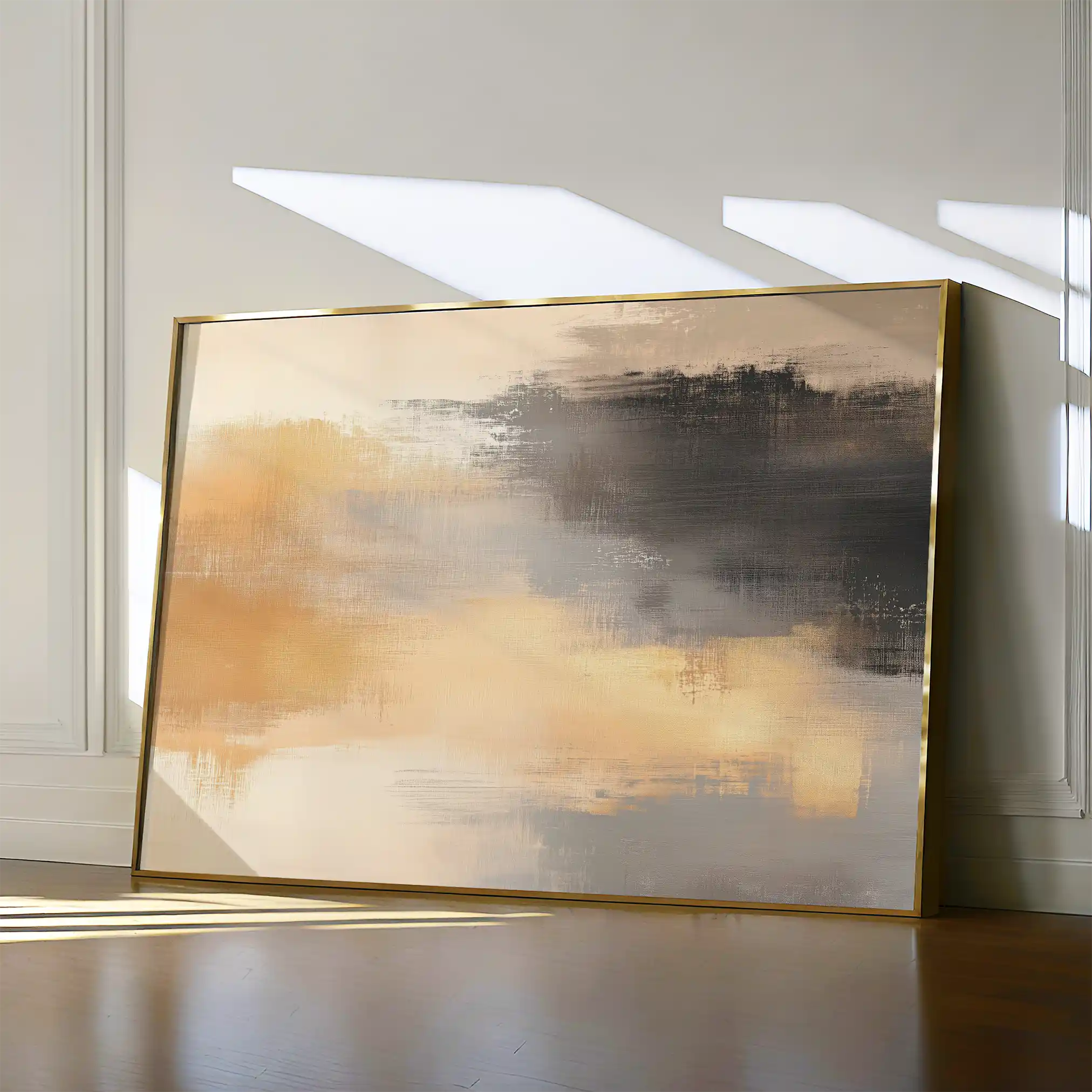 Abstract 312 Canvas Art 60 x 40 cm / Black
