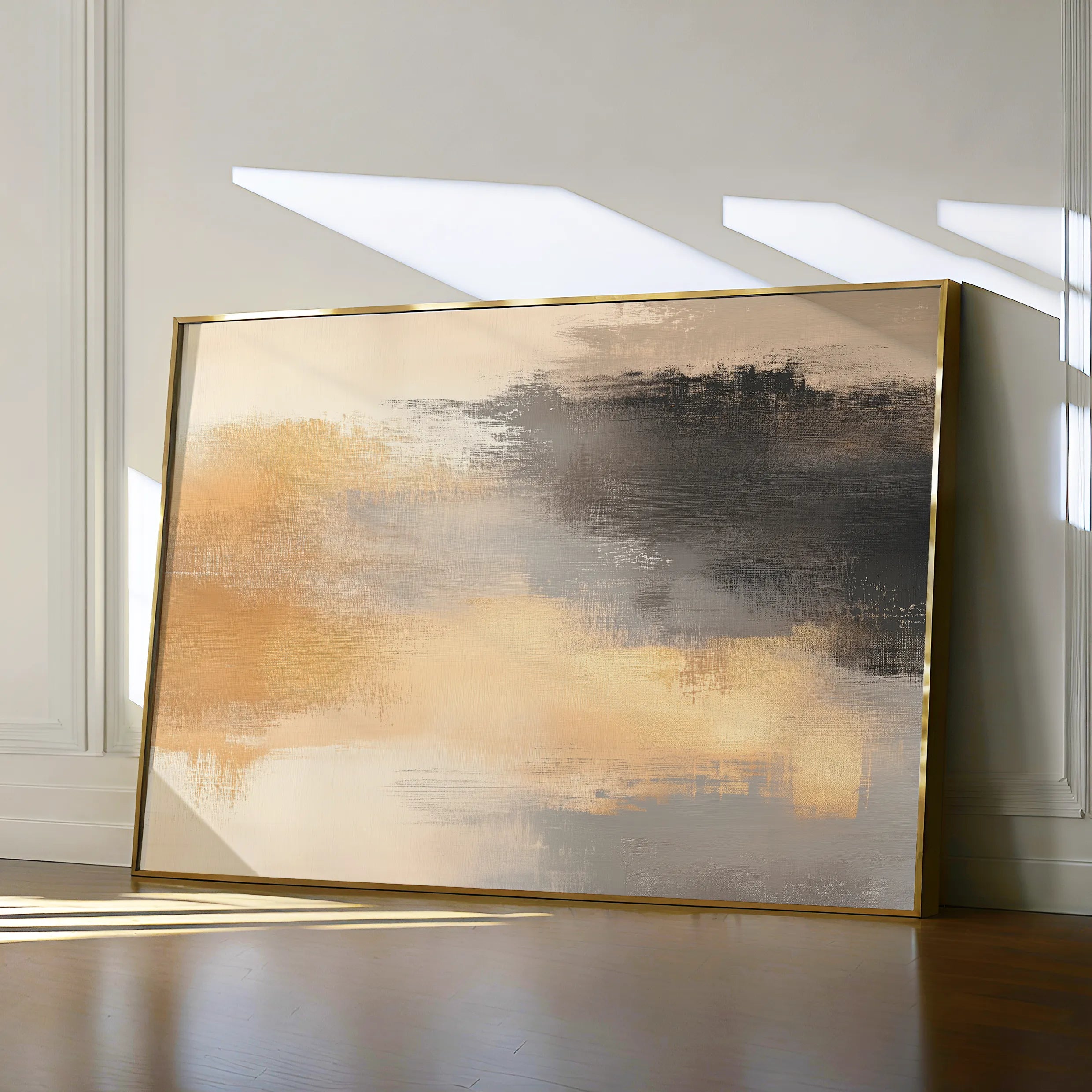 Abstract 312 Canvas Art 60 x 40 cm / Black