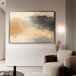 Abstract 312 Canvas Art 60 x 40 cm / Black
