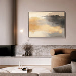 Abstract 312 Canvas Art 60 x 40 cm / Black