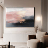 Abstract 313 Canvas Art 60 x 40 cm / Black