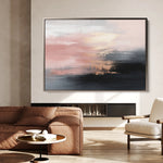 Abstract 313 Canvas Art 60 x 40 cm / Black