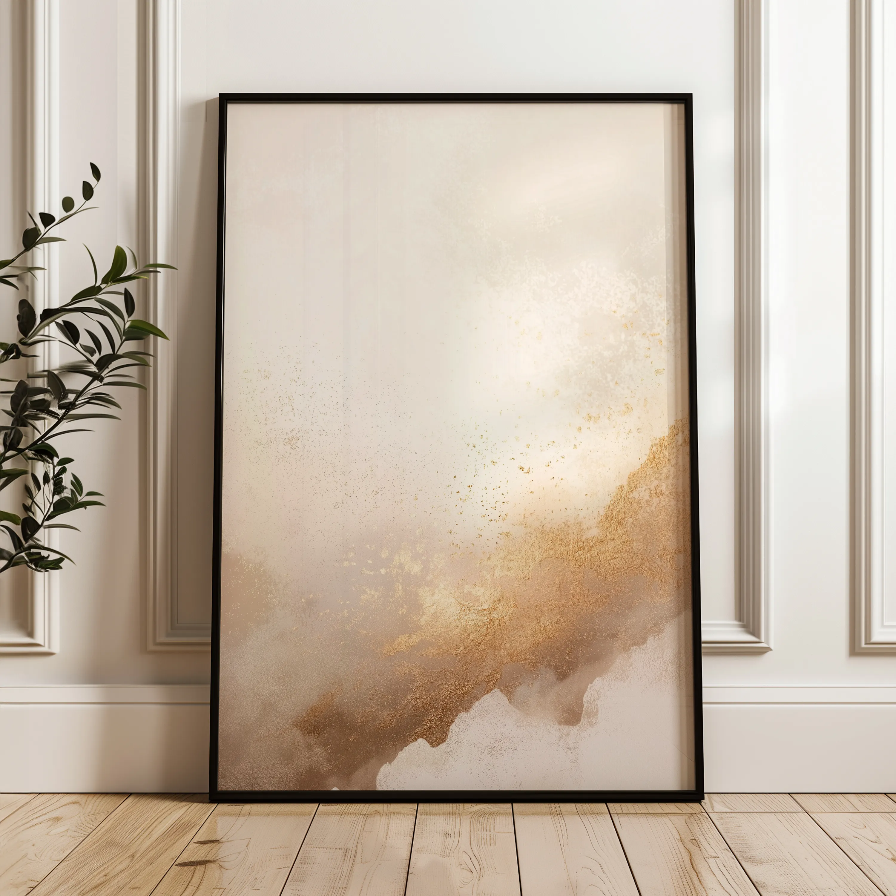 Abstract 314 Canvas Art 60 x 40 cm / Black