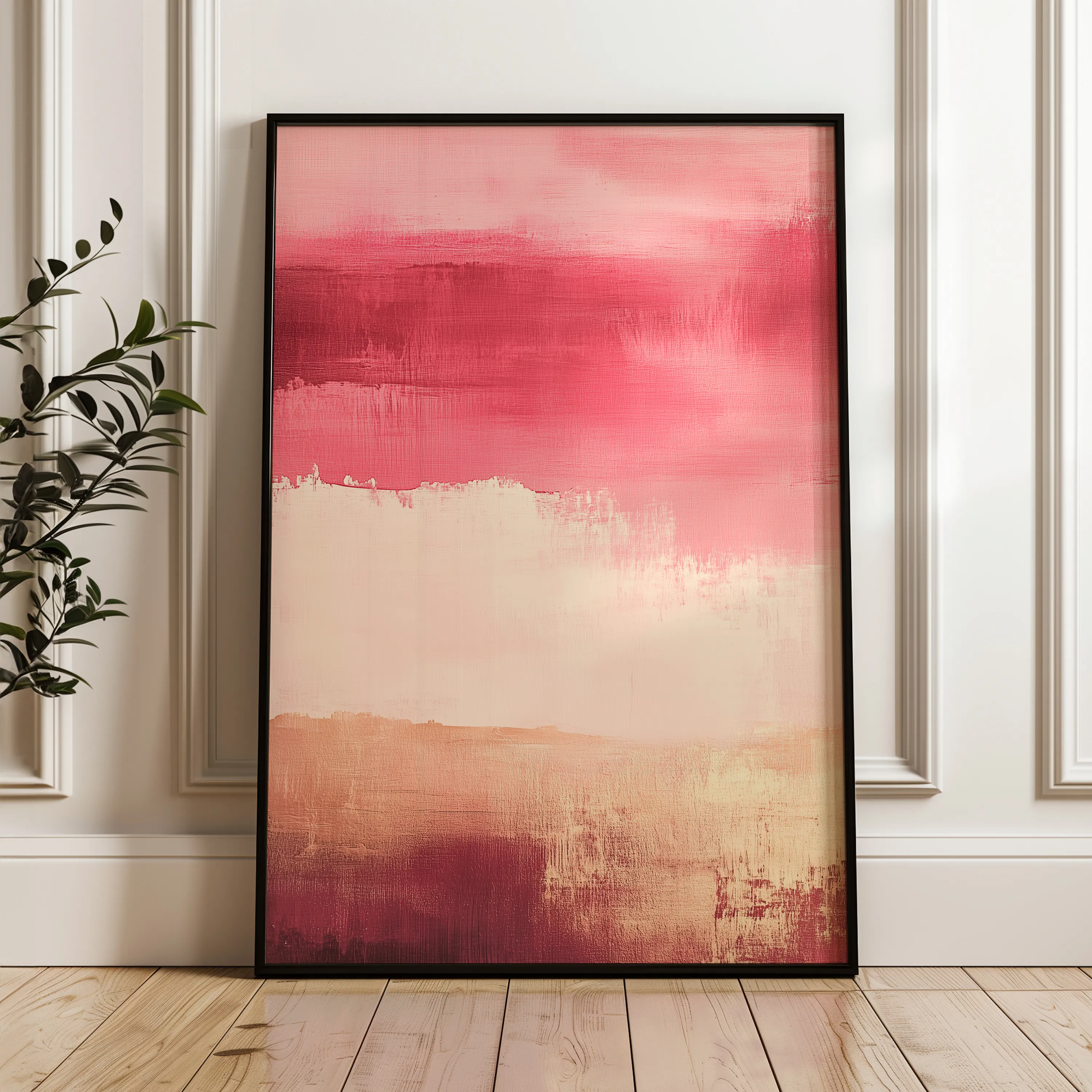 Abstract 315 Canvas Art 60 x 40 cm / Black