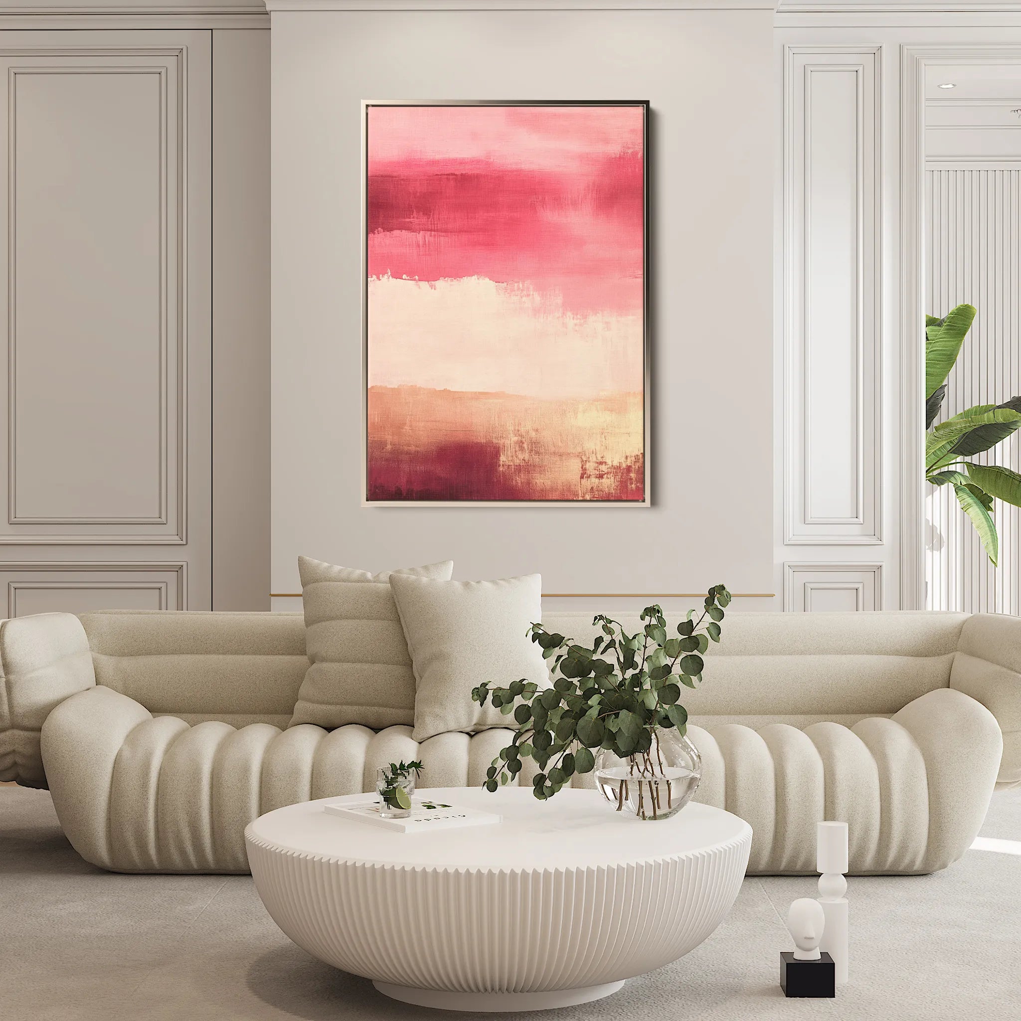 Abstract 315 Canvas Art 60 x 40 cm / Black