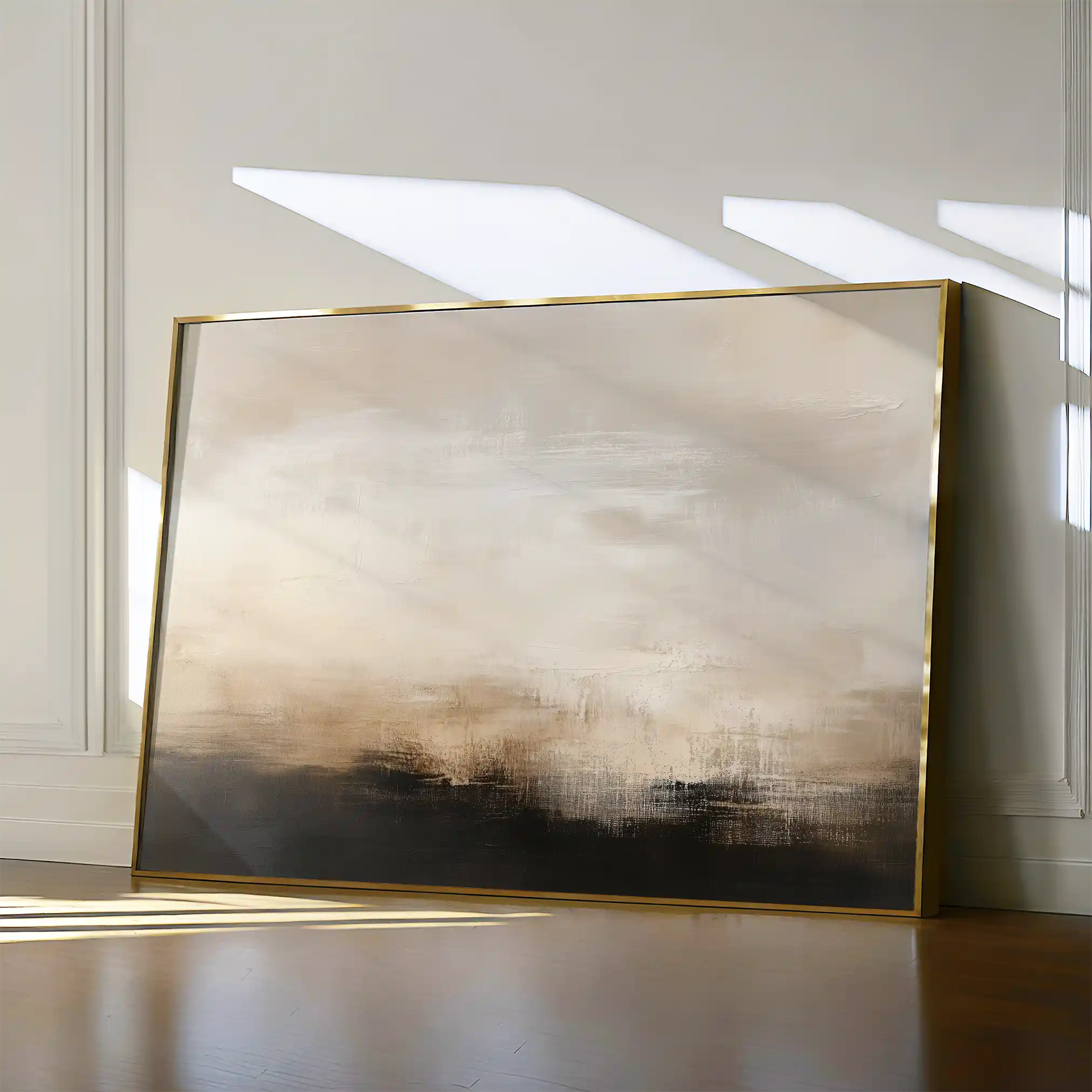 Abstract 316 Canvas Art 60 x 40 cm / Black