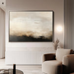Abstract 316 Canvas Art 60 x 40 cm / Black