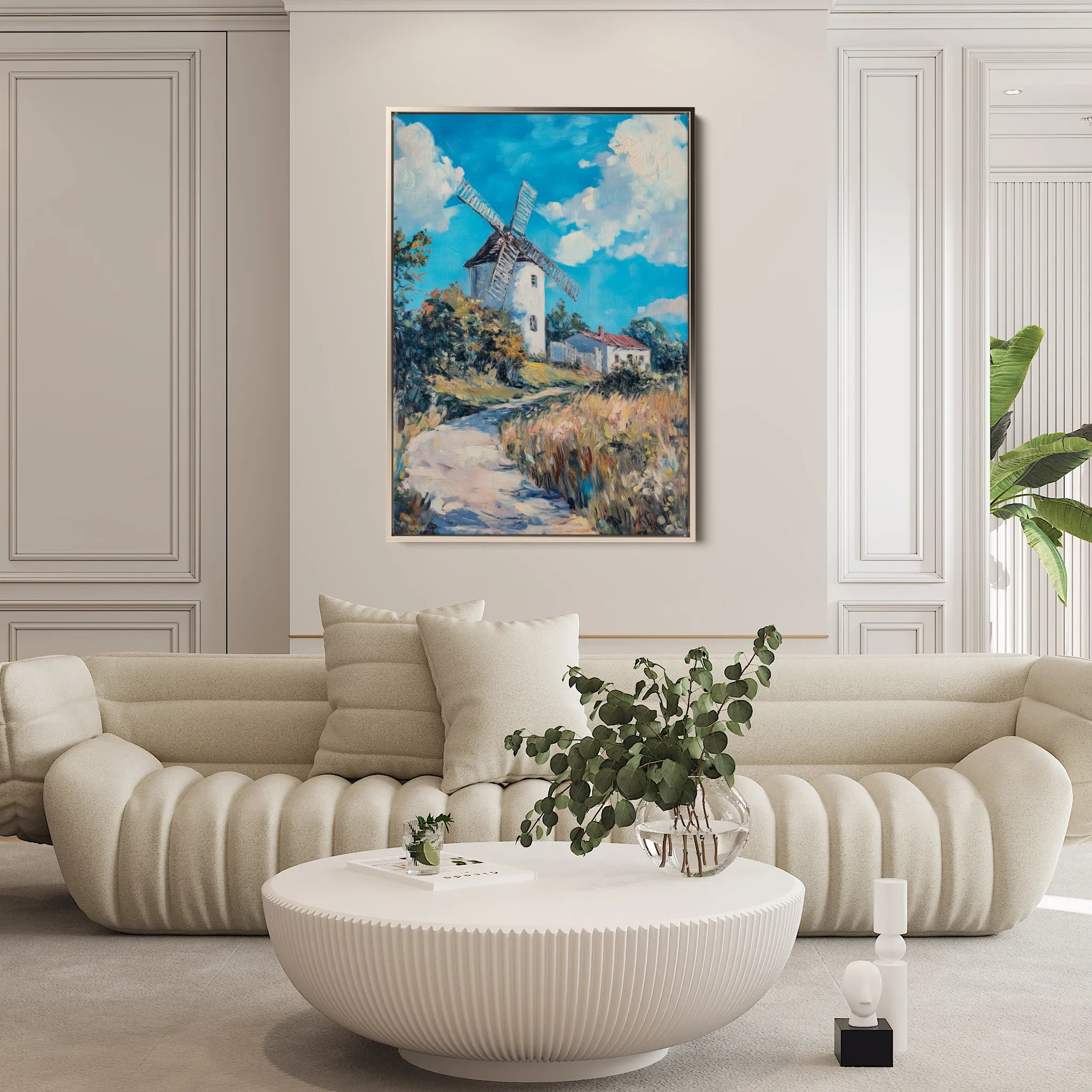 Landscape 316 Canvas Art 60 x 40 cm / Black