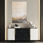 Abstract 317 Canvas Art 60 x 40 cm / Black