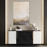 Abstract 317 Canvas Art 60 x 40 cm / Black