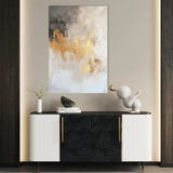 Abstract 318 Canvas Art 60 x 40 cm / Black