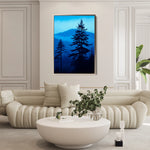 Landscape 318 Canvas Art 60 x 40 cm / Black