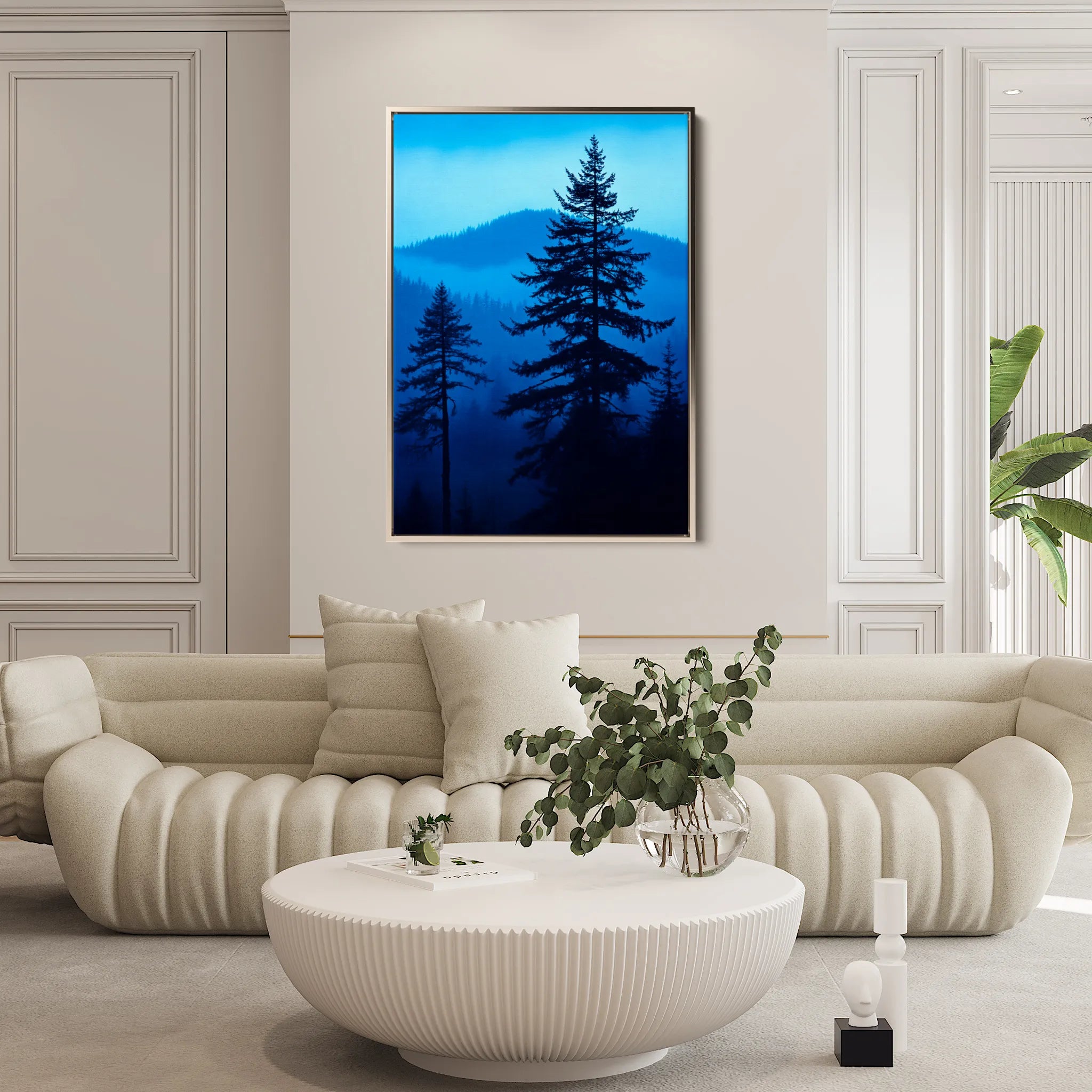 Landscape 318 Canvas Art 60 x 40 cm / Black