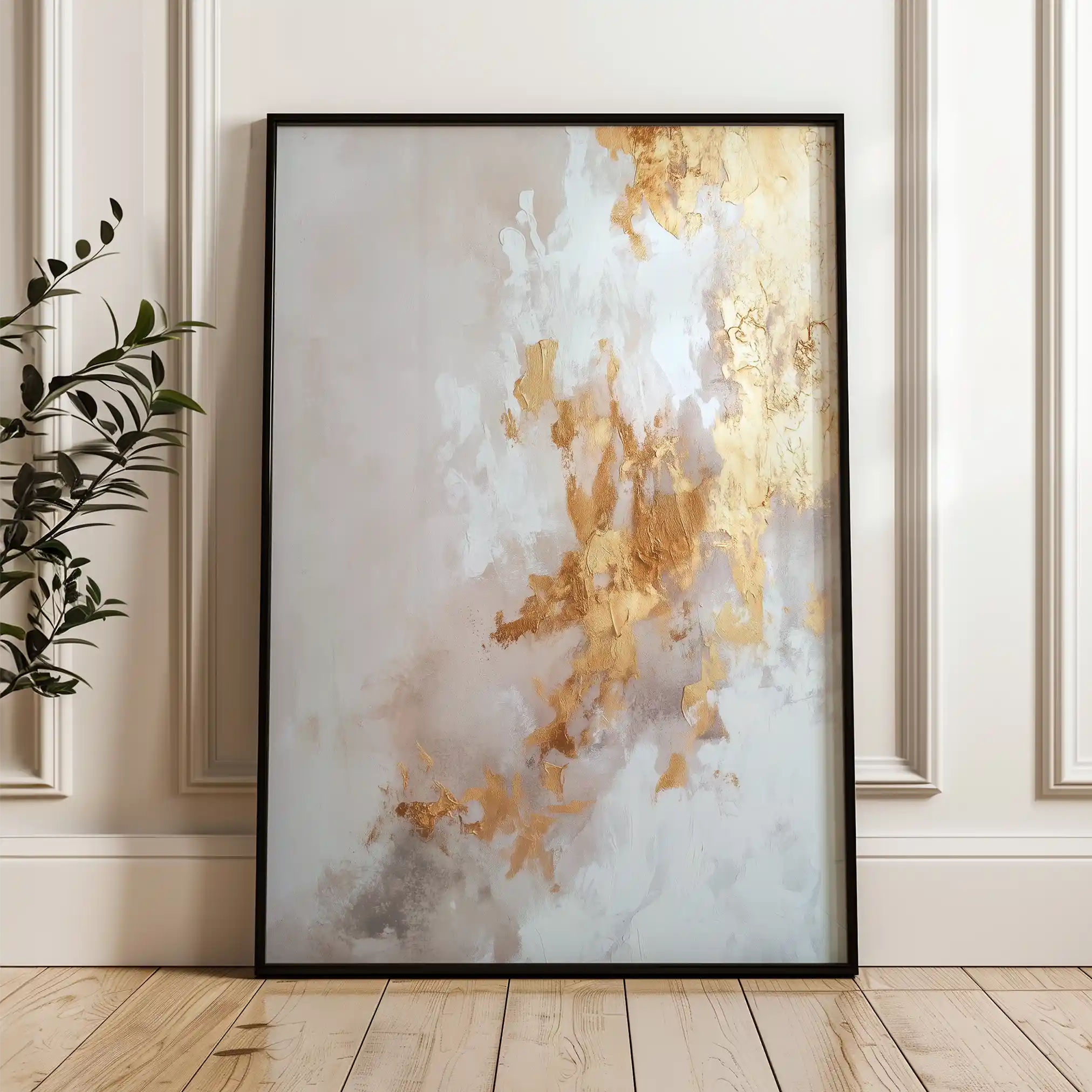 Abstract 319 Canvas Art 60 x 40 cm / Black