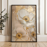 Floral 319 Canvas Art 60 x 40 cm / Black