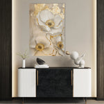Floral 319 Canvas Art 60 x 40 cm / Black