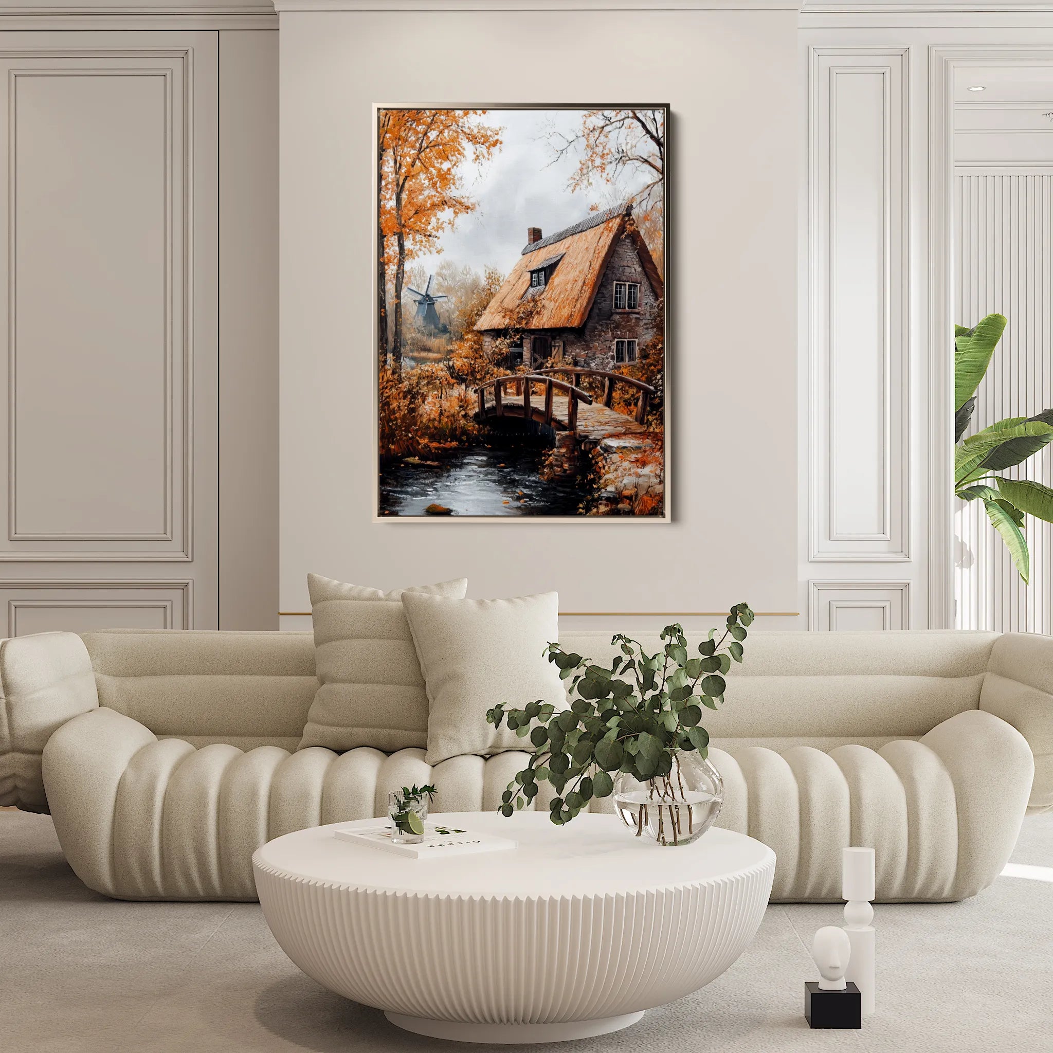Landscape 319 Canvas Art 60 x 40 cm / Black