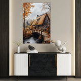 Landscape 319 Canvas Art 60 x 40 cm / Black