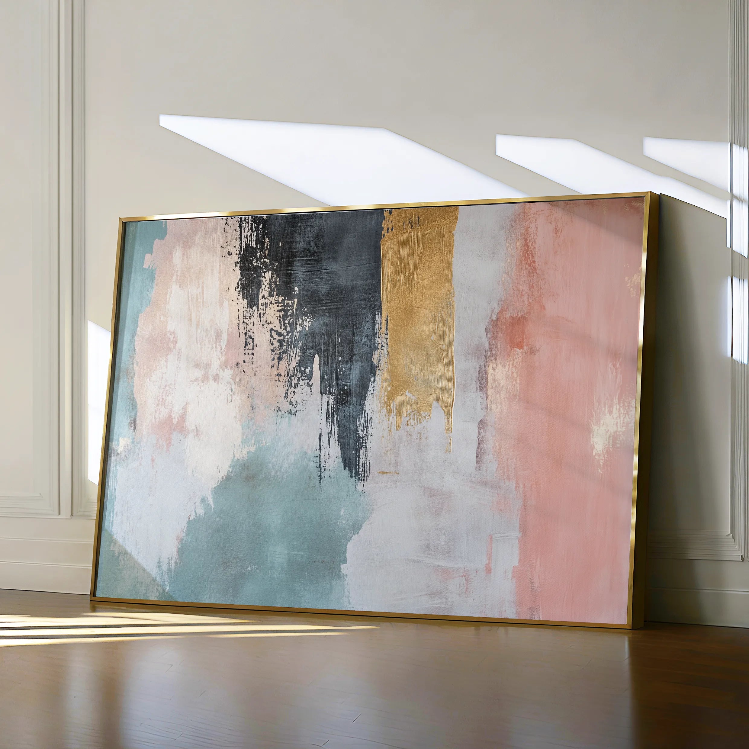 Abstract 320 Canvas Art 60 x 40 cm / Black