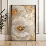 Floral 320 Canvas Art 60 x 40 cm / Black