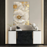 Floral 320 Canvas Art 60 x 40 cm / Black