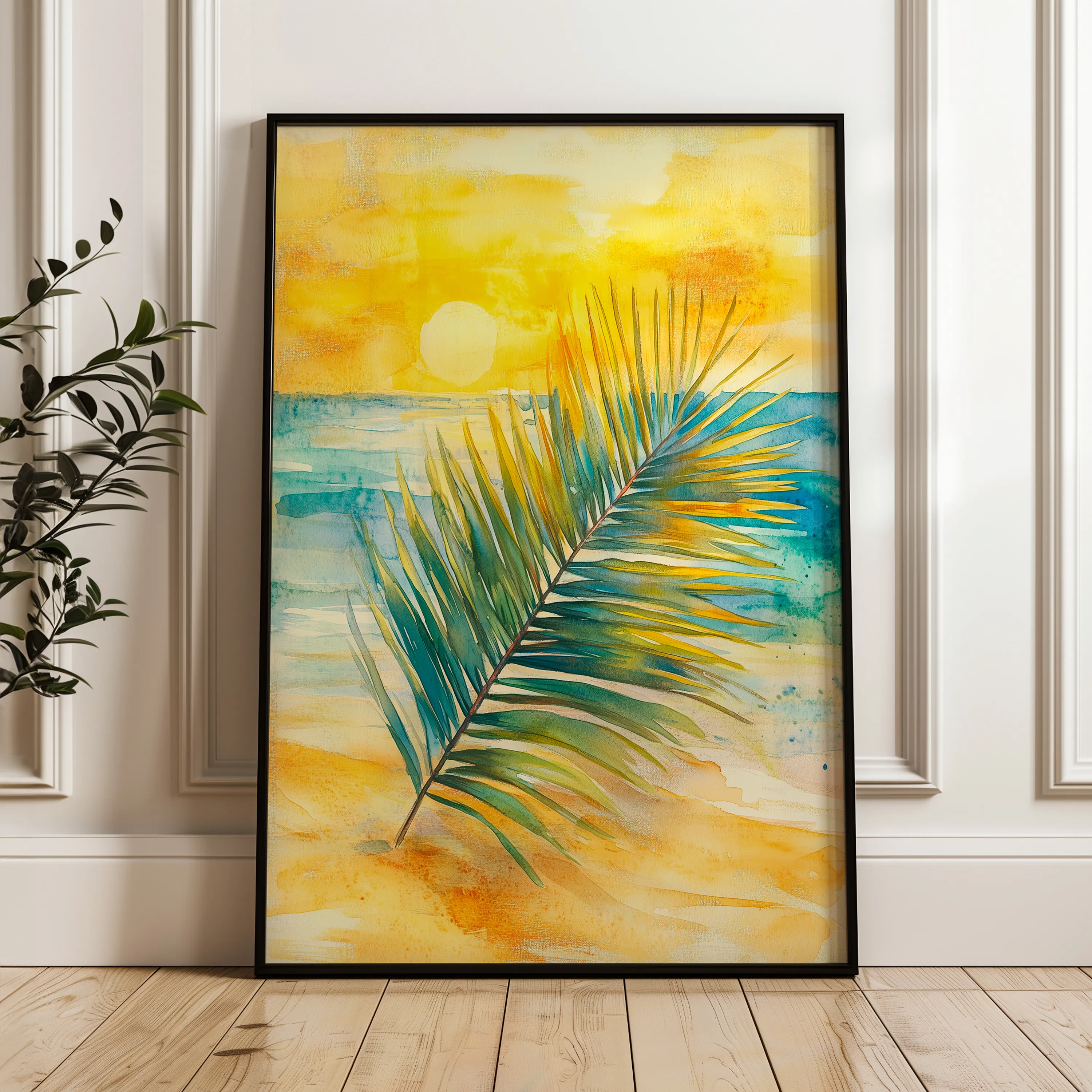 Landscape 320 Canvas Art 60 x 40 cm / Black
